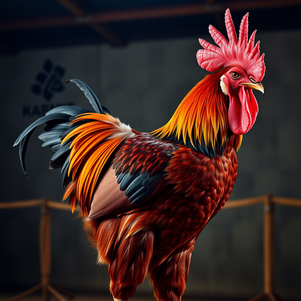 Ayam aduan juara dengan postur ideal, tulang padat, dan jalu tajam - kriteria utama ayam super pukul