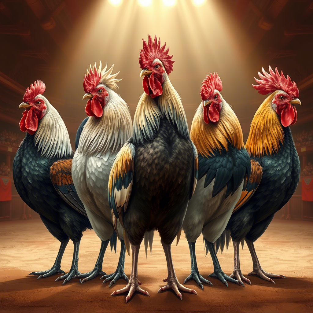 Perbandingan ayam tarung Bangkok, Birma, Saigon, Pakhoy, dan Pama