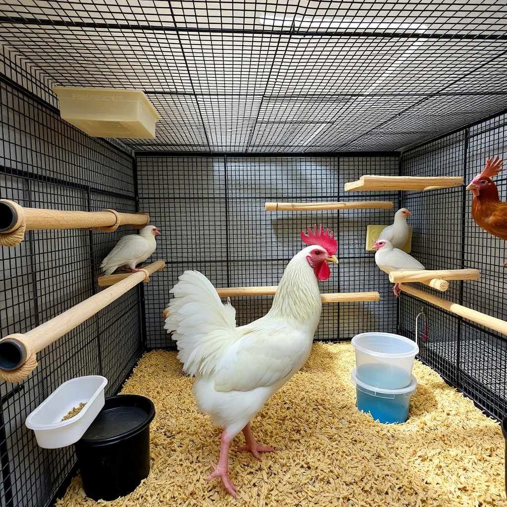 Kandang ideal untuk ayam bangkok super dengan ventilasi baik, kebersihan terjaga, dan fasilitas lengkap