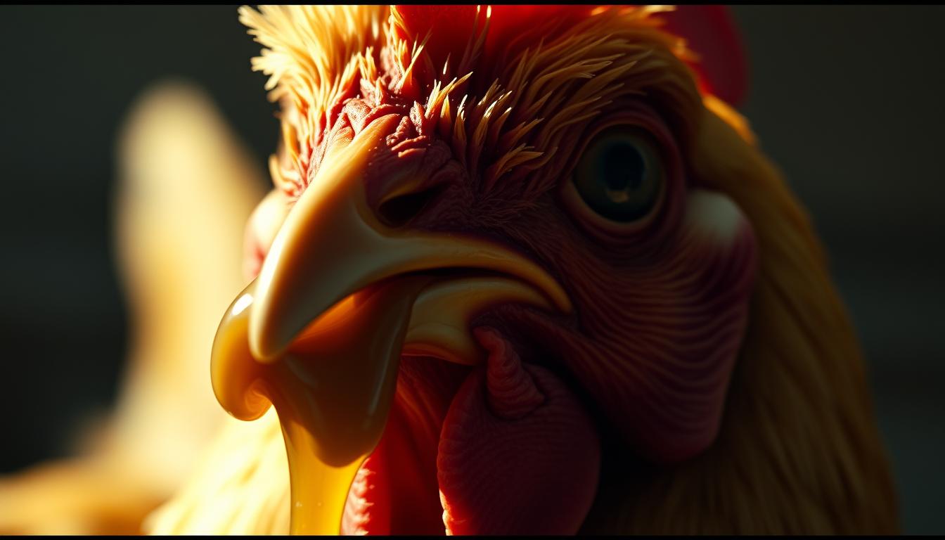 penyebab ayam keluar lendir dari mulut