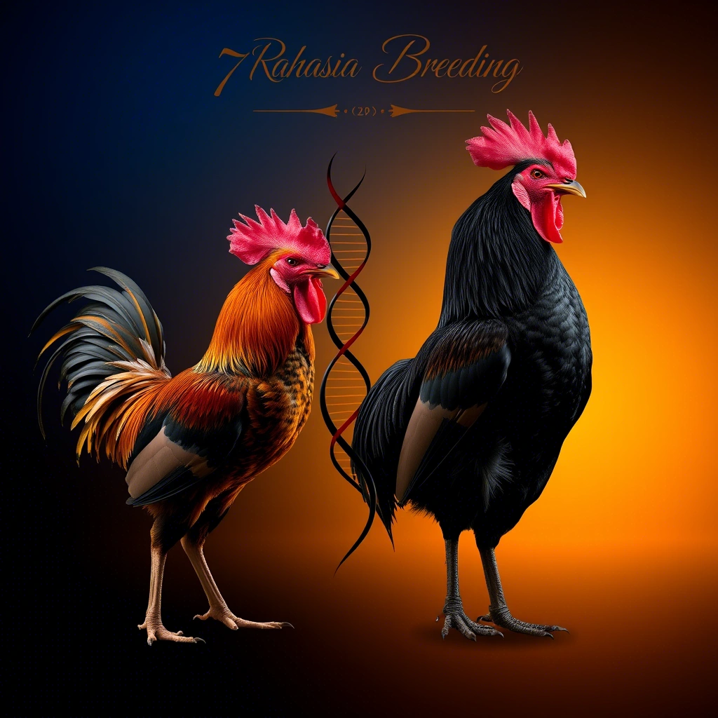 Dua ayam aduan kelas juara hasil breeding berkualitas, Bangkok dan Saigon, menampilkan keunggulan genetik dengan postur dan bulu sempurna