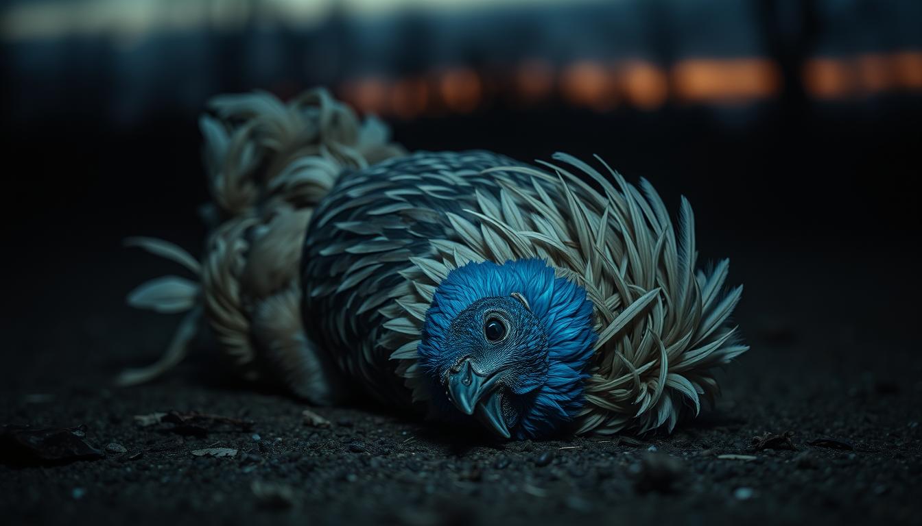 ayam mati mendadak kepala biru