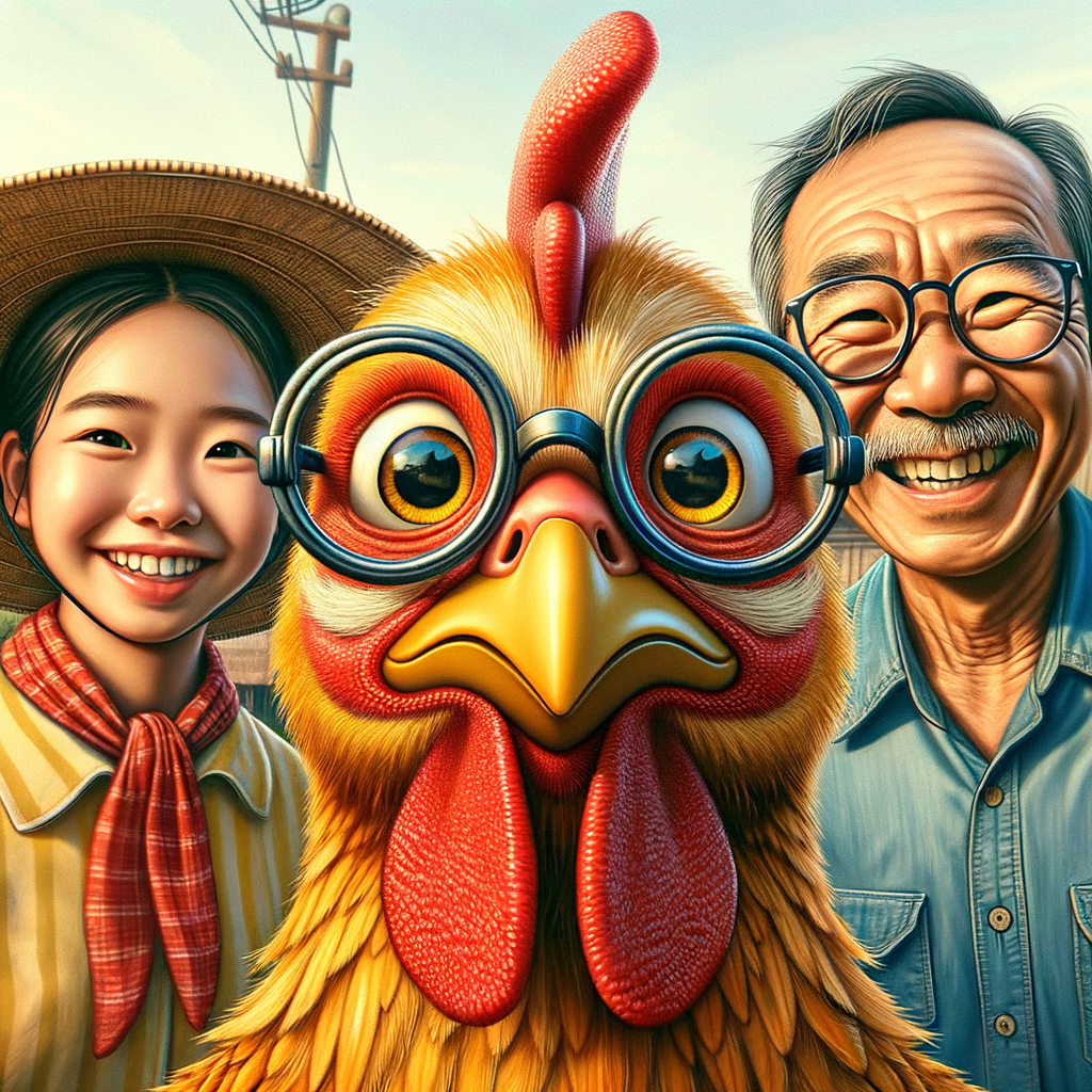 Close-up foto detail ayam Bangkok dalam pelatihan.