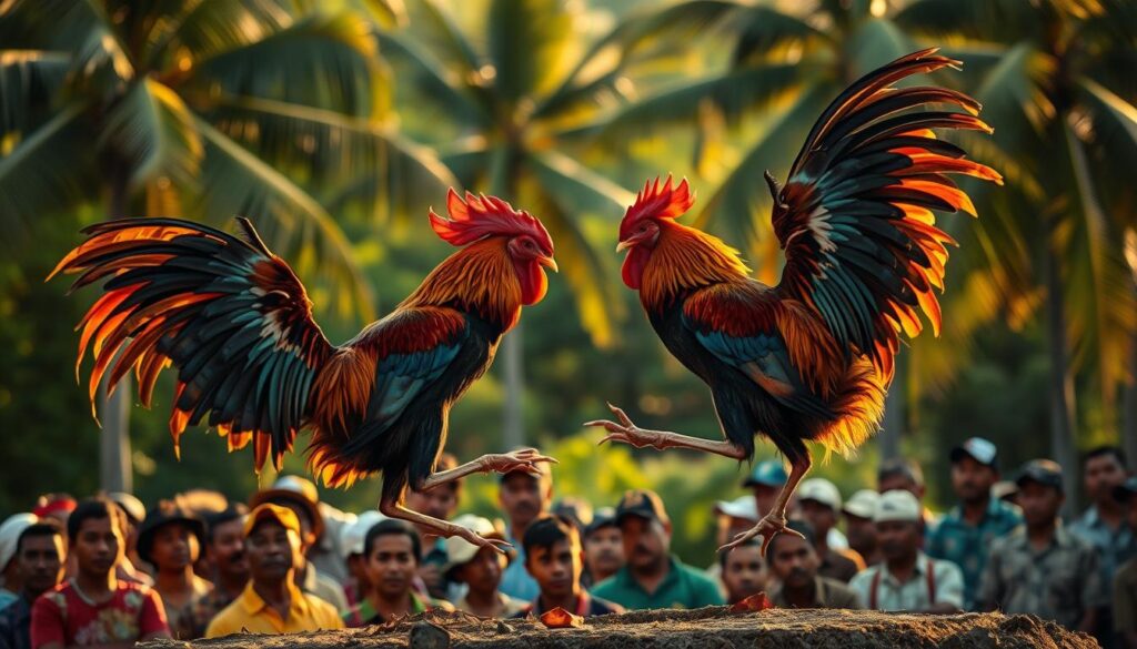 adu ayam thailand