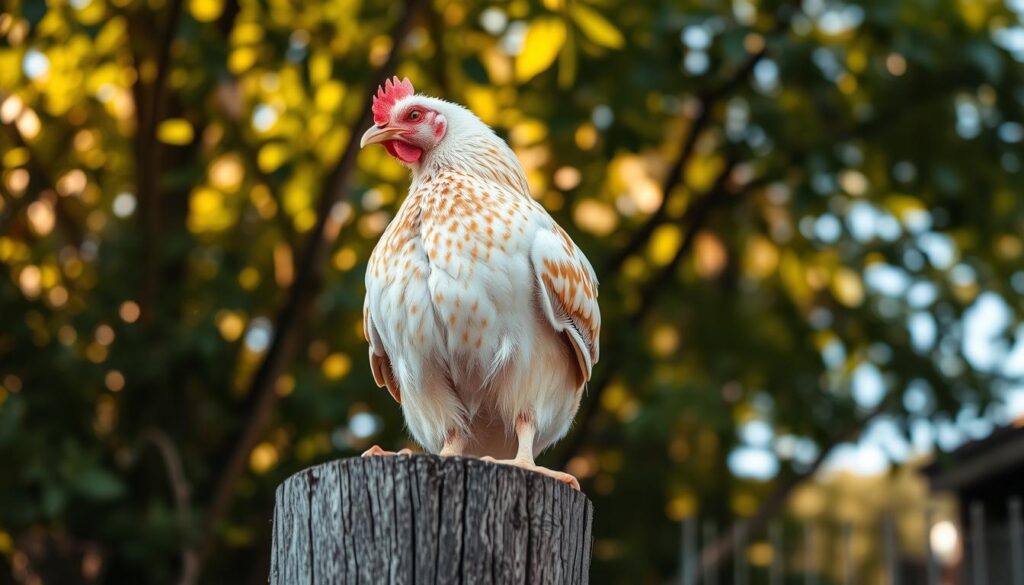 ayam tidur berdiri