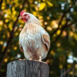ayam tidur berdiri